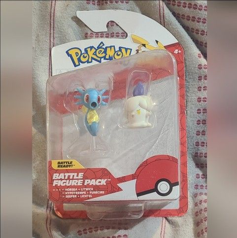 2023 Jazwares Nintendo Pokemon Battle Figure 2 Pack Horsea & Liwick 