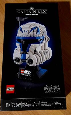 LEGO Star Wars Captain Rex Helmet Collection 75349, 854 pcs, Stand, New & Sealed