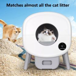 Self Cleaning Litter Box,Large Capacity Automatic Cat Litter Box Self Cleaning for Multiple Cats with App Control and Safety Protection.（$100）