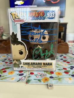 Shilamaru Nara Naruto Funko Pop 933 Signed