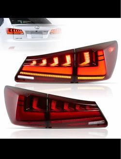 06-12 Lexus IS Series 2th Gen (XE20) Vland LED Tail Lights with Amber Turn Signal