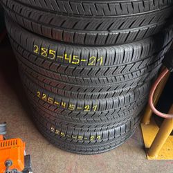 285/45/21 (4) Yokohama Installed 