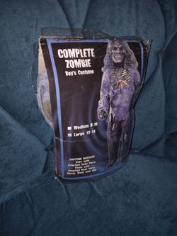 Complete Zombie Boy's Halloween Costume Large 12-14