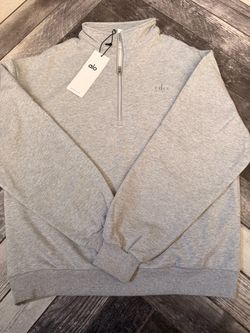 Alo Quarter-Zip Sweatshirt Gray