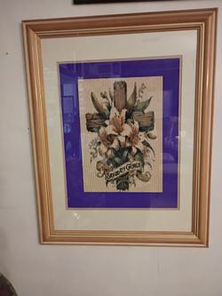 Saved by grace framed diamond art  handmade