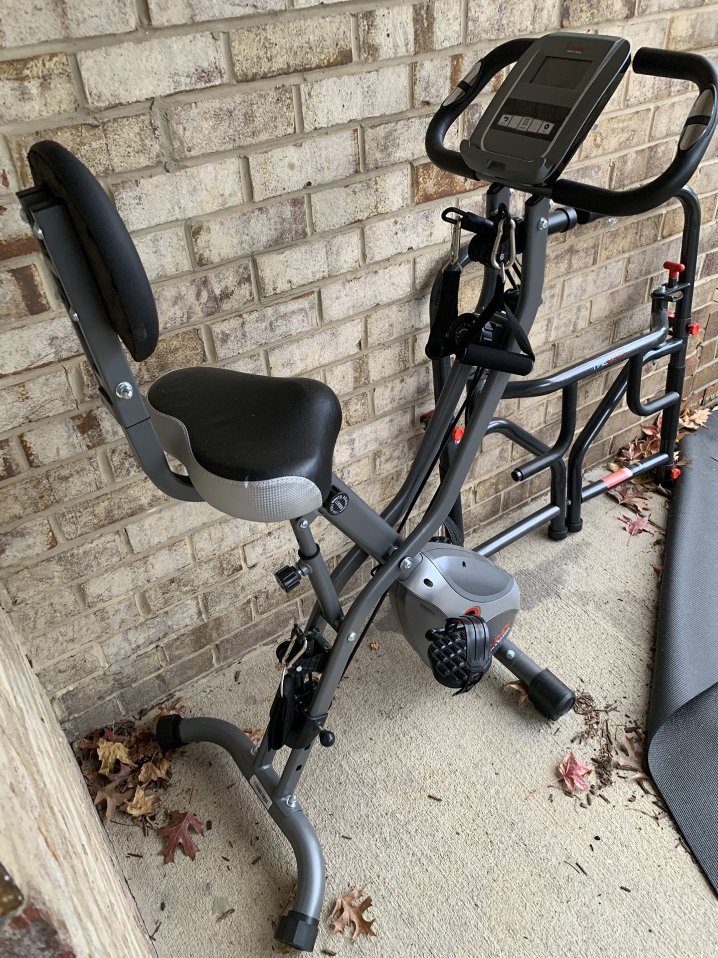 Indoor Cycling Bike with arm and leg resistance bands