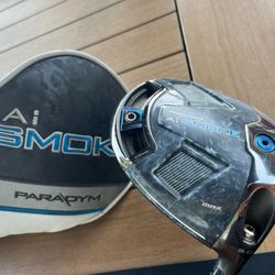 “NICE “Callaway PARADYM Ai Smoke Max, 9°/Denali 6.0 Stiff Flex, 60g 🔥Excellent Condition💰 $229 OBO