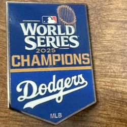 Dodgers 2025 World Series Champions Glossy UV Metal Pin