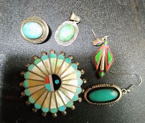 Sterling Native American Jewelry 925 Turquoise