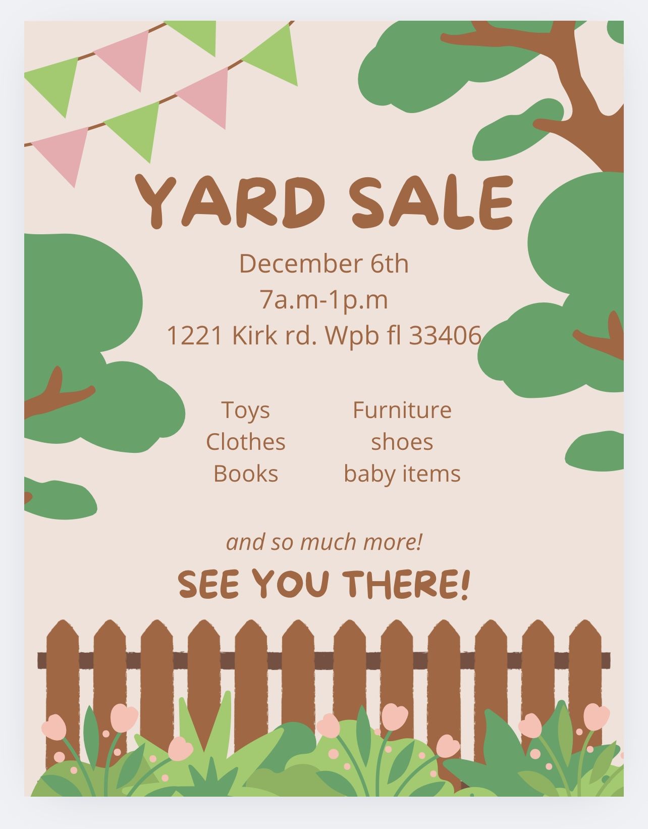 December 6th 7am-1pm ! 