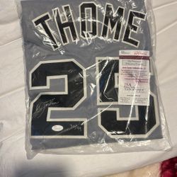 Thome Signed Baseball Shirt