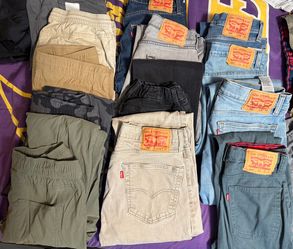 Levi’s and cargo joggers ($60 bag )