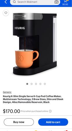 Keurig K-Slim Single Serve Coffee Maker Black