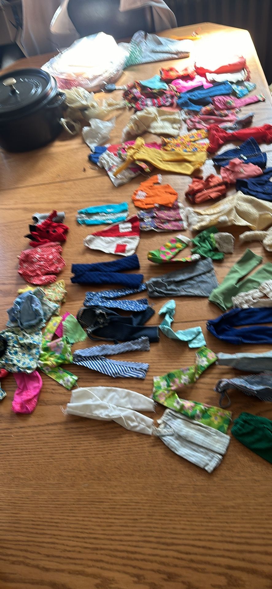 67 Piece BARBIE AND DOLL CLOTHES 1960’s Frenchie,Barbie they are used and sold as its.
