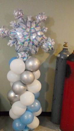 Frozen balloon columns