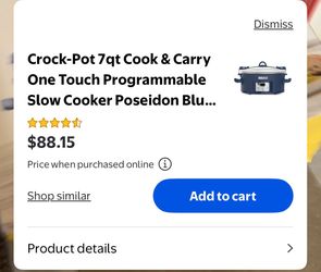 Crockpot 7qt  feeds 9 + people