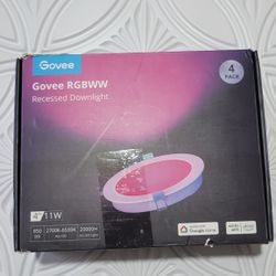 Govee RGBWW Recessed Downlight Pack 4 ( Brand New, Never Used ) For $30