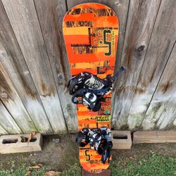 Lib Tech Skate Banana 154cm Snowboard + Gnu Mutant Large Bindings (Complete Setup) CLASSIC RAD snowboard for park and powder