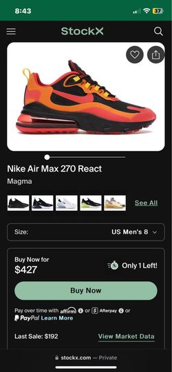 Nike air max 270 react