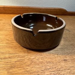 Vintage Brown, Ceramic Ashtray