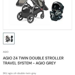 Agio twin double stroller 
