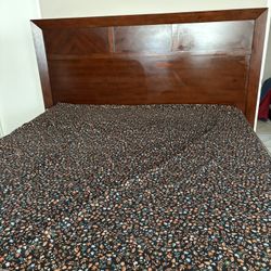 Nice Wood Bedroom Set For Sale