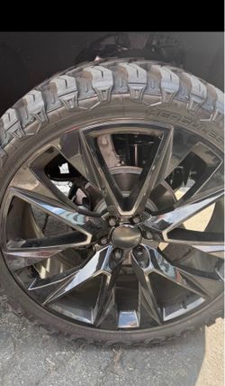 26” rims with tires