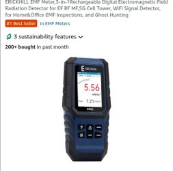 Radiation detector for EF RF MF 5G