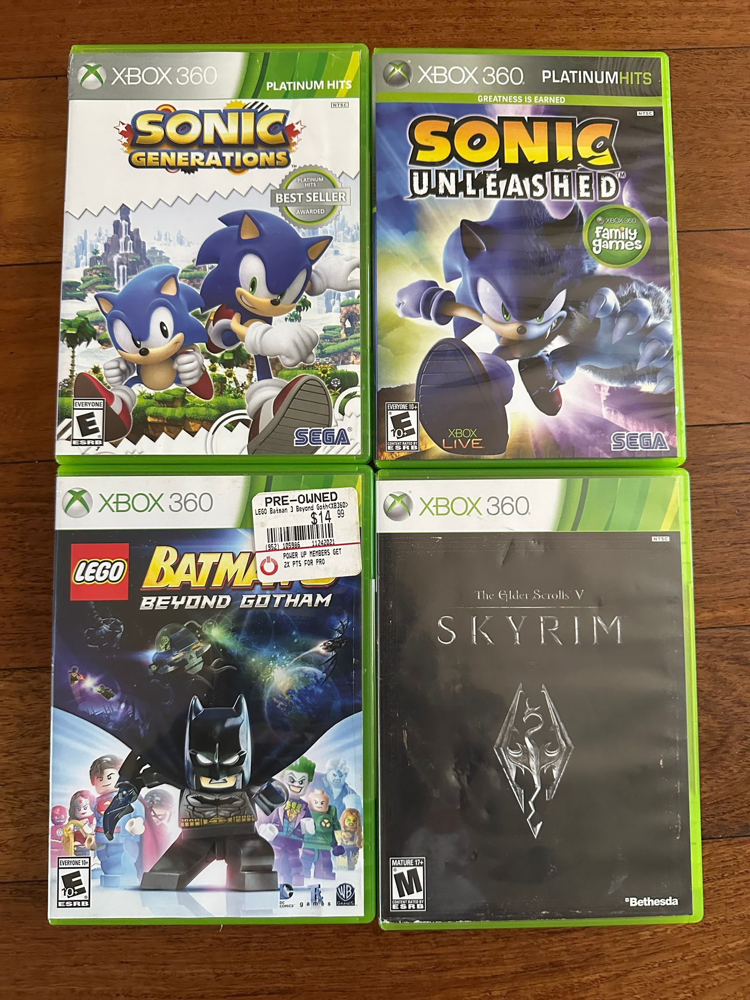 Xbox 360 games - Sconic, Batman and Skyrim - $20 for all