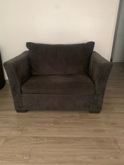 Single couch turned into bed
