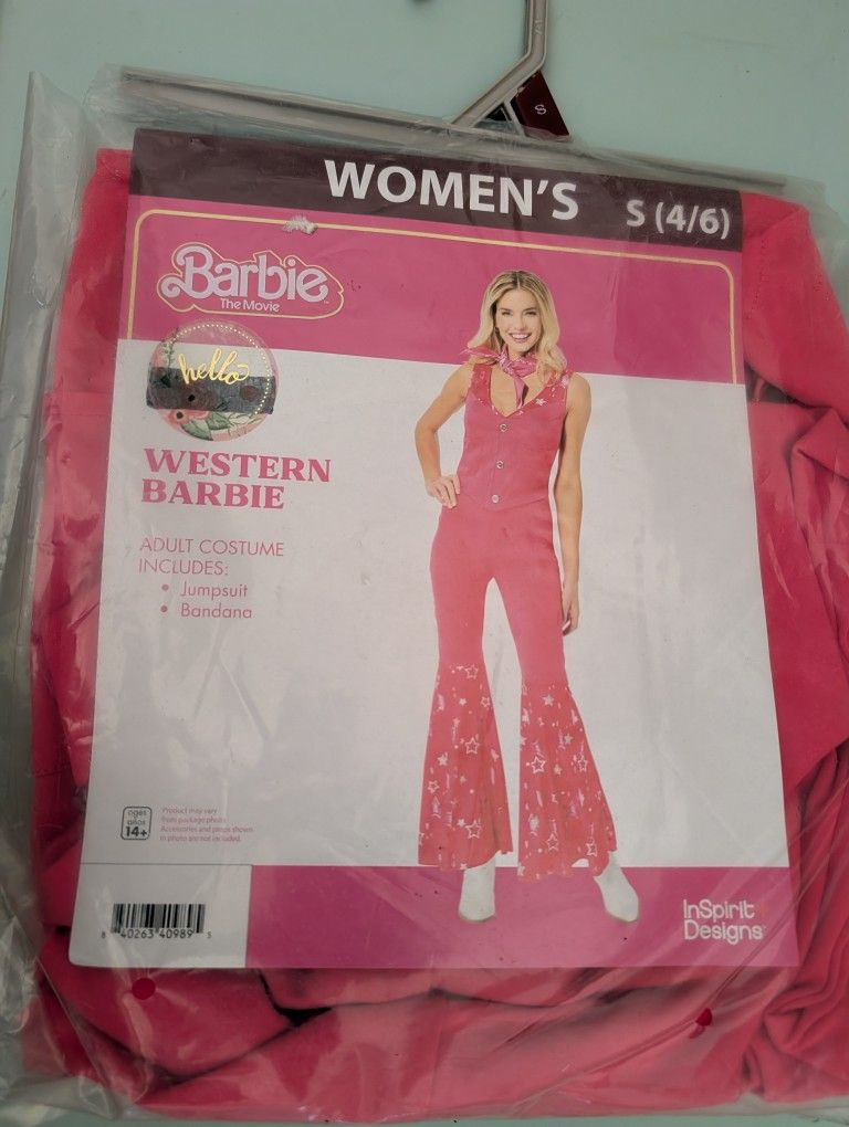 Women's Western Barbie SMALL Costume Outfit