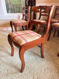 SUPERB dining chairs - set of 2 - Duncan Phyfe style - restored - Delivery available