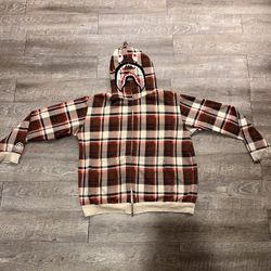 Early 2000s Plaid 15year Anniversary Bape Hoodie 