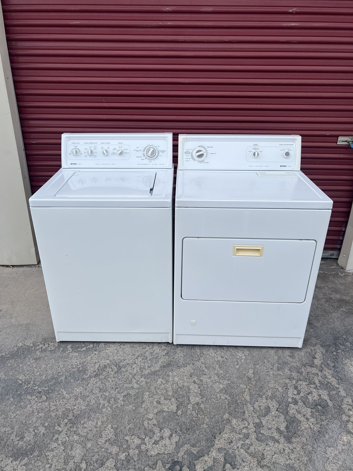 KENMORE WASHER AND DRYER