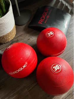Rogue echo slam balls 10, 20 and 30 lbs $120 for all FIRM ON PRICE