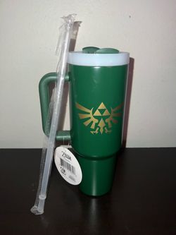 Pyramid Zelda Hyrule Green 40Oz Metal Tumbler with Straw *DEFECT on PRINT*