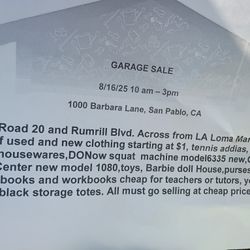 Garage Sale