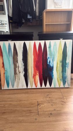 Canvas surfboard painting $20