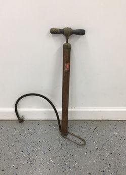 Old bike tire pump