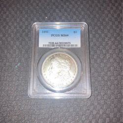 1893 Morgan Silver Dollar 