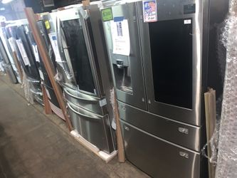 New Stainless steel smart french doors refrigerators with 1 year warranty