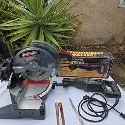 Craftsman 10-inch Miter Saw & Reciprocating Saw Set