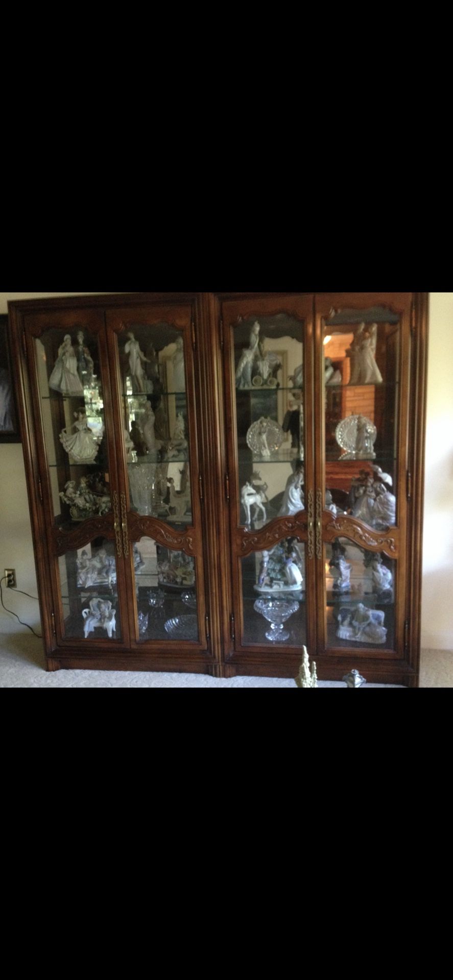 Henredon Curio Cabinets