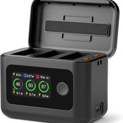 YDW Intelligent Battery Charger for for DJI Osmo 360, Action 5 Pro, Action 4 and 3 Action Camera