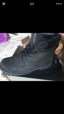 Men's black timberlands