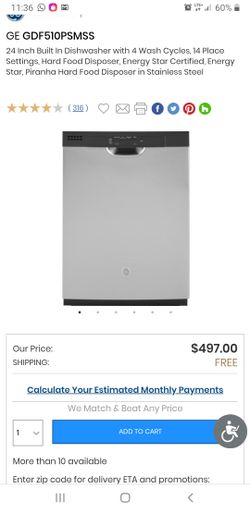 Ge dishwasher