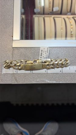 14K Two-Tone Gold ID Bracelet 31.1g