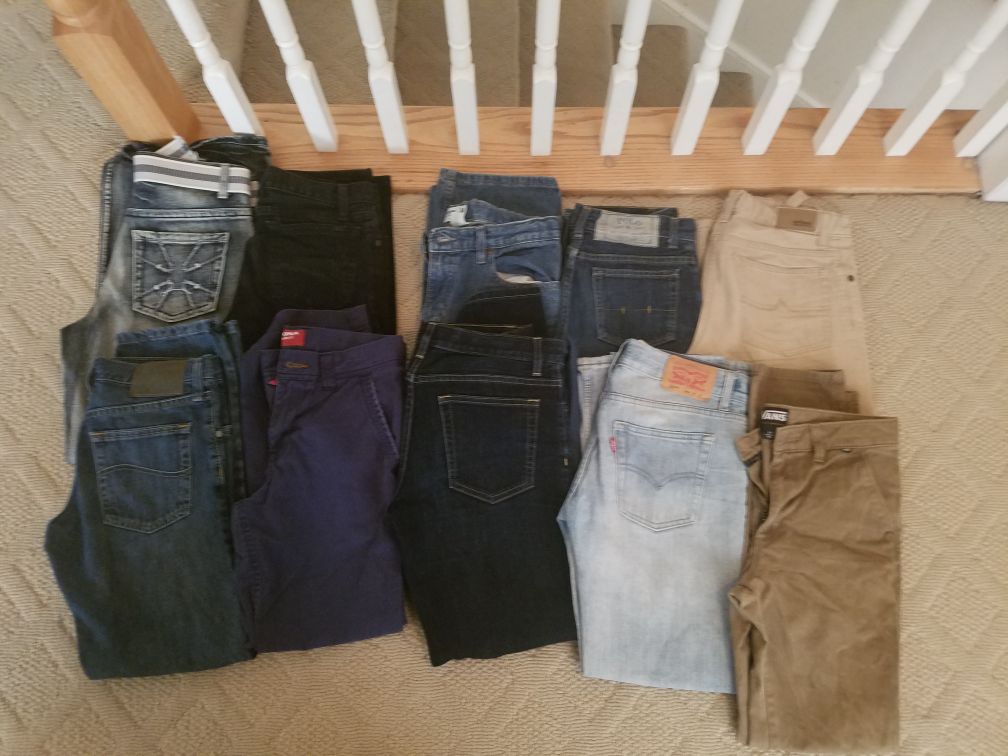 14 pairs of boys jeans size 14