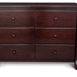 Hardwood 6 Drawer Dresser