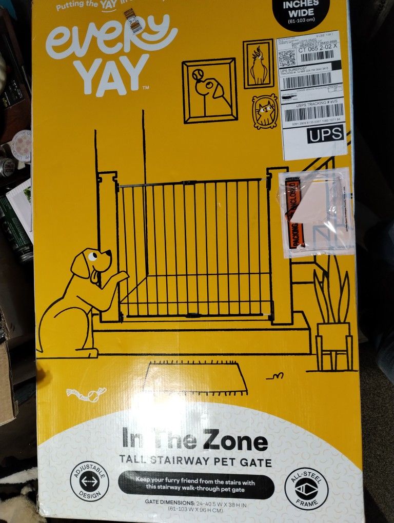 Tall Stairway Pet Gate